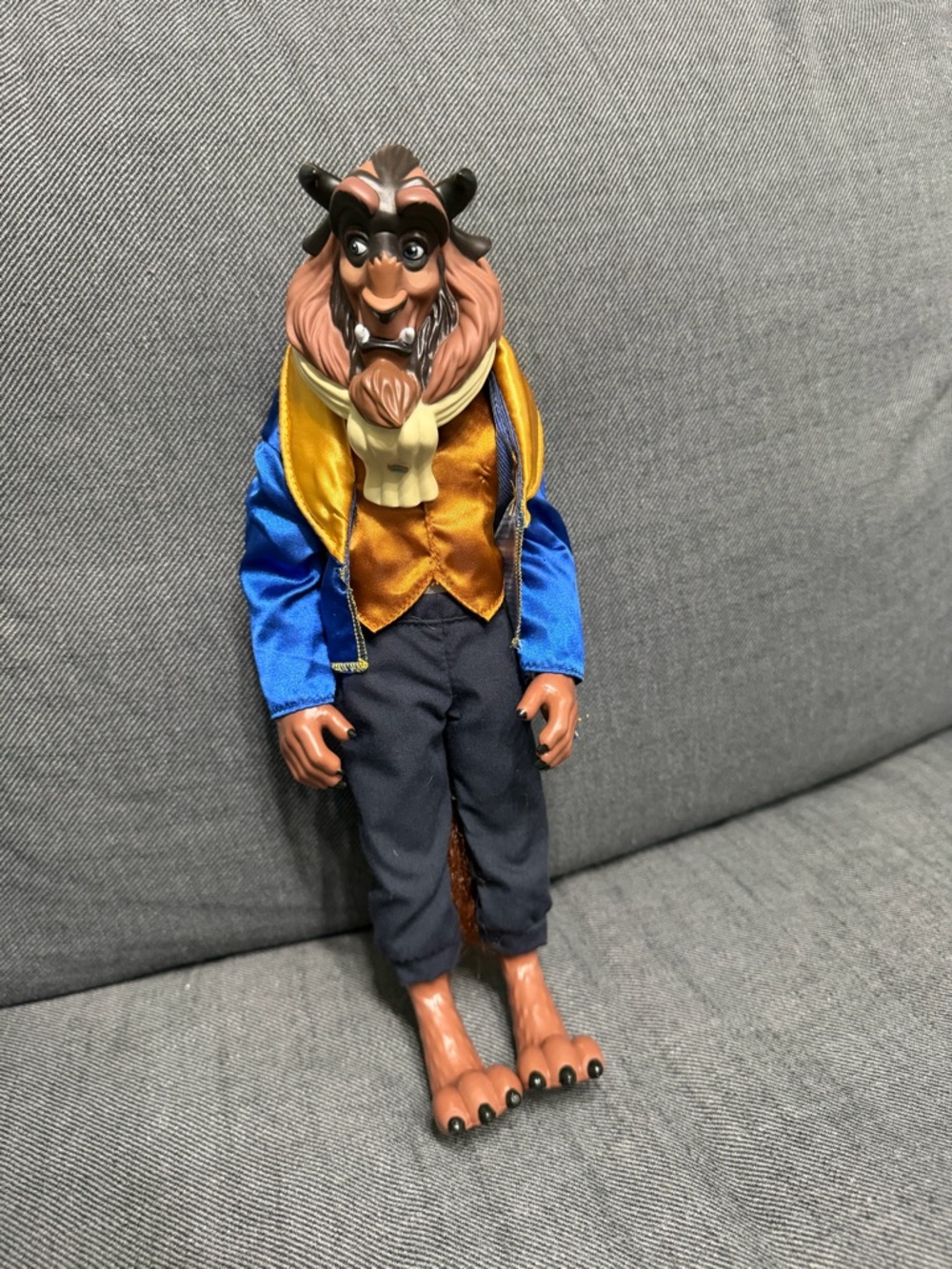 Disney Beast Doll in Blue Jacket and Gold Vest